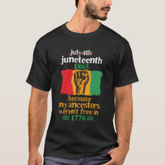 7月4日 ジューンティーシス 1865年 私の先祖がいたから Tシャツ