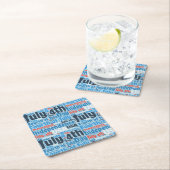 7月4日 スクエアペーパーコースター (インサイチュ)