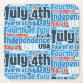 7月4日 スクエアペーパーコースター