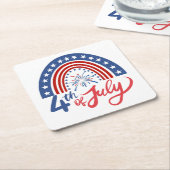 7月4日 スクエアペーパーコースター (アングル)