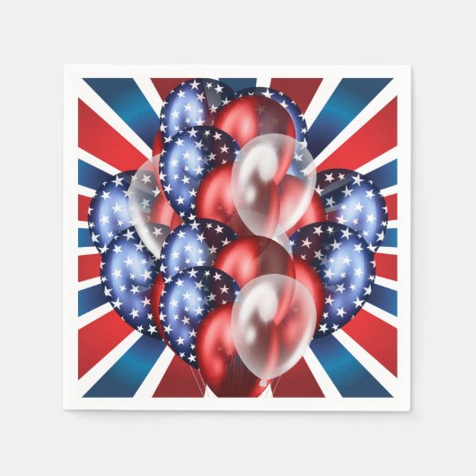 7月4日 スタンダードカクテルナプキン (正面)