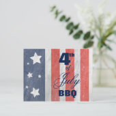 7月4日 スターズ＆ストライプス BBQ または セール ポストカード (スタンド正面)