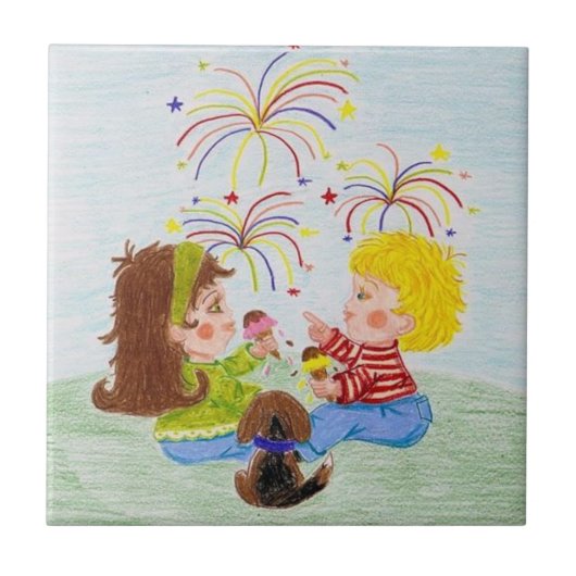 7月4日 タイル (正面)