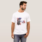 7月4日 ドクロ アンクルサム ハット Tシャツ – 愛国 (正面フル)