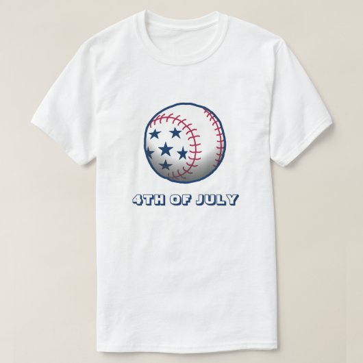 7月4日 バーゼボール Tシャツ (デザイン正面)