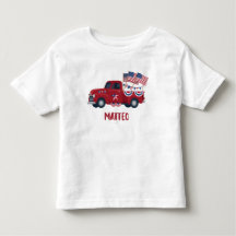 7月4日 パーソナライズ ピックアップトラック Tシャツ