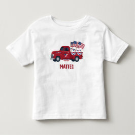 7月4日 パーソナライズ ピックアップトラック Tシャツ