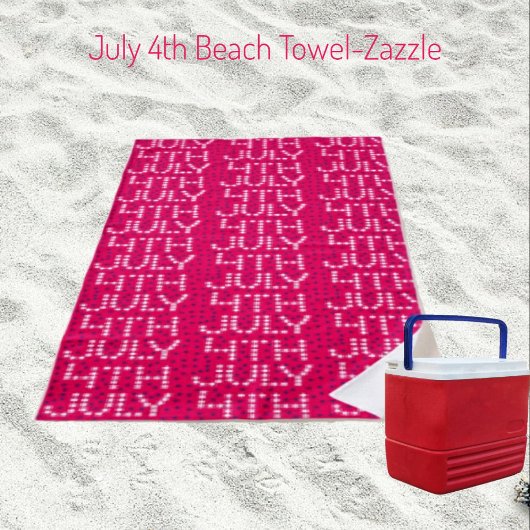 7月4日 ビーチタオル