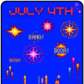 7月4日（ピクセル） Tシャツ