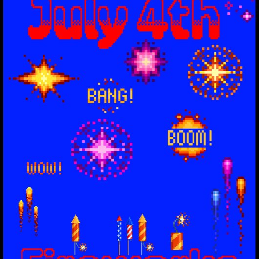 7月4日（ピクセル） Tシャツ