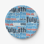 7月4日 ペーパープレート (正面)