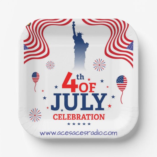 7月4日 ペーパープレート (正面)