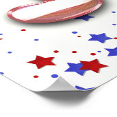 7月4日 ホイル風船 星条旗 - ポスター (角)