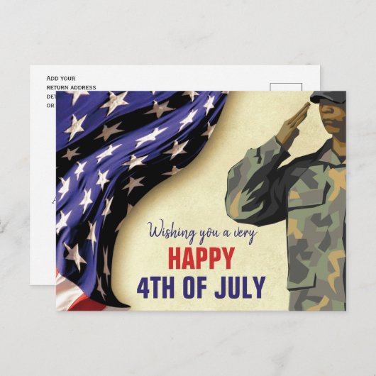 7月4日 ポストカード (正面/裏面)