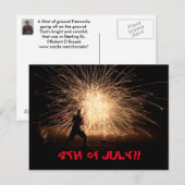 7月4日!!!ポストカード ポストカード (正面/裏面)