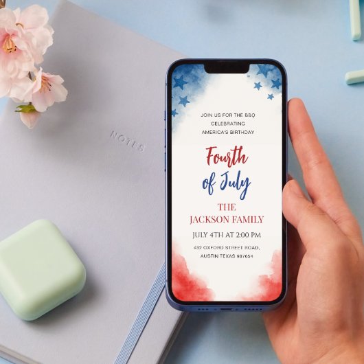 7月4日 ミニマル デジタル ダウンロード 招待状