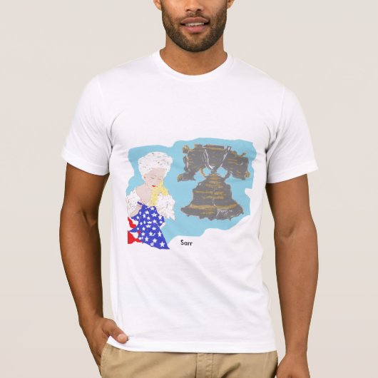 7月4日 メンズ ベーシック ベラ キャンバス Tシャツ (正面)
