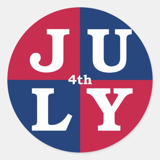 7月4日 ラウンドシール (正面)