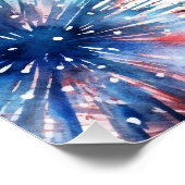 7月4日 リトル ミス アメリカ 2歳の誕生日 おめでとう ポスター (コーナー)