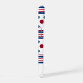 7月4日 レッド ホワイト ブルー 愛国 iPhone 15ケース (右側面)
