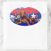 7月4日 – ヴィツラ – レーガン 楕円形シール (バッグ)