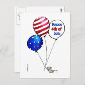 7月4日 – 休日を過ごす。 ポストカード (正面/裏面)