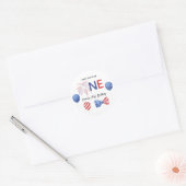 7月4日 初めての誕生日パーティー ラウンドシール (封筒)