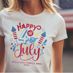 7月4日 名前入り Tシャツ