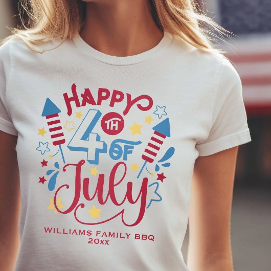 7月4日 名前入り Tシャツ