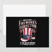 7月4日（土）アメリカ花火助監督 招待状 (正面/裏面)