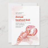 7月4日（土）シーフード煮沸水彩ロブスター 招待状 (正面)