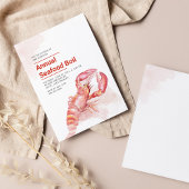 7月4日(土)シーフード煮沸水彩ロブスター 招待状