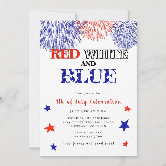 7月4日（土）夏BBQ 招待状 (正面)