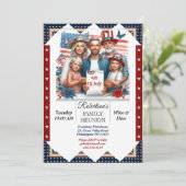 7月4日 家族 reunion ワイン＆ダイン パーティー 写真 招待状 (スタンド正面)