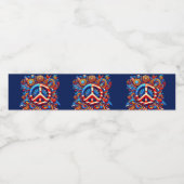 7月4日 – 平和のサイン独立日 – グルービー –  ペットボトルラベル (シングルラベル)