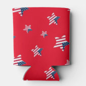 7月4日 愛国的なアメリカ USA アメリカ国旗 星 パーティー 缶クーラー (裏面)