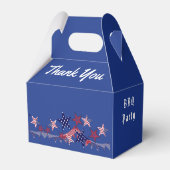 7月4日 愛国者たちの星 アメリカ国旗 バーベキュー パーティー フェイバーボックス (裏面サイド)