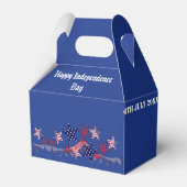 7月4日 愛国者たちの星 アメリカ国旗 バーベキュー パーティー フェイバーボックス (正面サイド)
