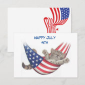 7月4日  招待状 (正面/裏面)