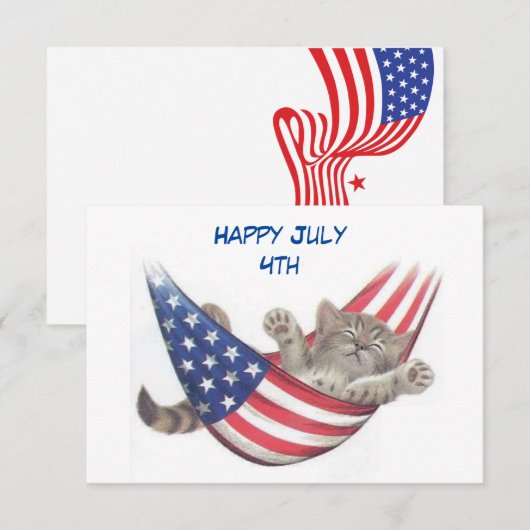 7月4日  招待状 (正面/裏面)