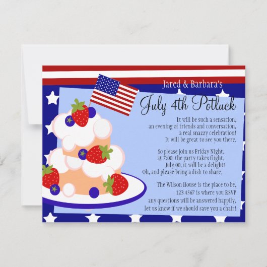 7月4日 招待状 (正面)