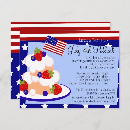 7月4日 招待状 (正面/裏面)