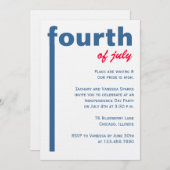 7月4日 招待状 (正面/裏面)