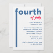 7月4日 招待状 (正面)