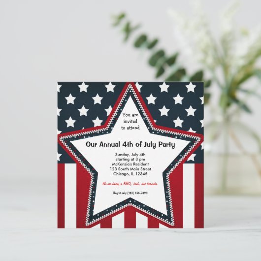 7月4日 招待状 (スタンド正面)