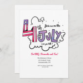 7月4日 招待状 (正面/裏面)