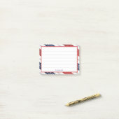 7月4日 |斜めの星とストライプ ポストイット (デスク上)