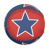 7月4日/日付/赤と青 野球ボール (正面左)