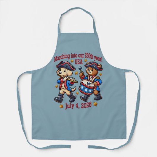 7月4日（日）米国250周年記念100周年 エプロン (正面)