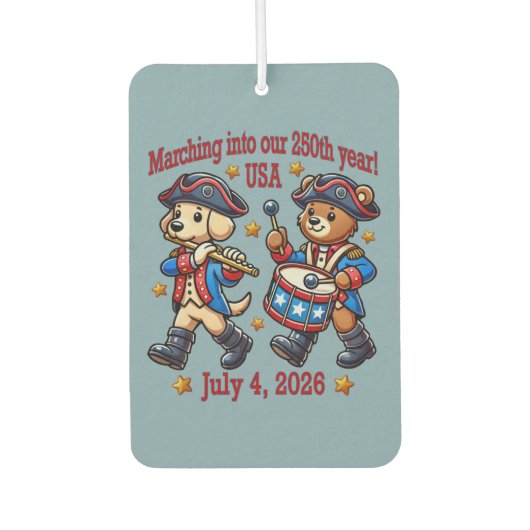 7月4日(日)米国250周年記念100周年 カーエアーフレッシュナー (正面)